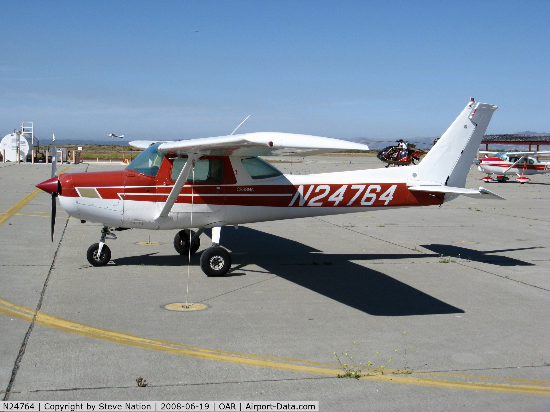 N24764, 1977 Cessna 152 C/N 15280362, 1977 Cessna 152 in late afternoon sun @ Seaside, CA