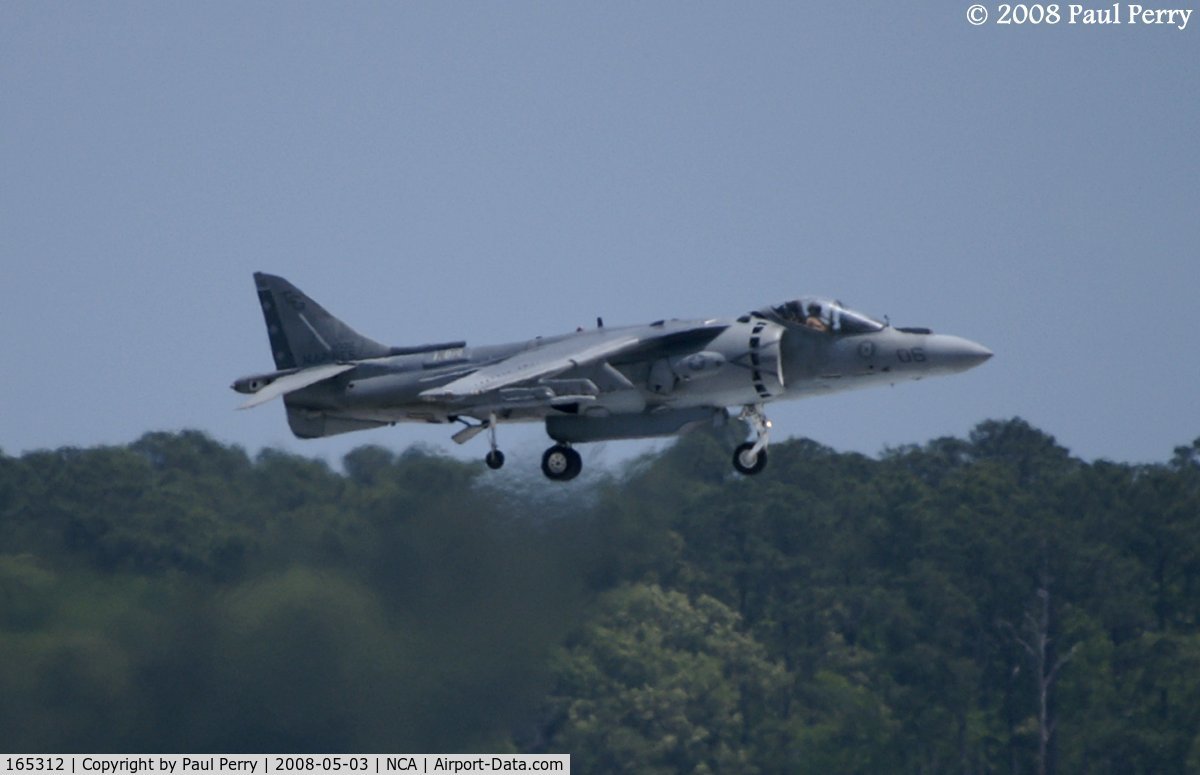 165312, Boeing AV-8B+(R)-24-MC C/N 270, Bringing the Harrier back in
