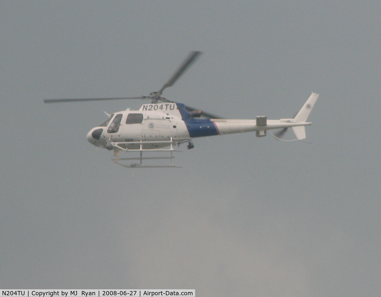N204TU, 2008 Eurocopter AS-350B-3 Ecureuil Ecureuil C/N 4413, Us Homeland Security