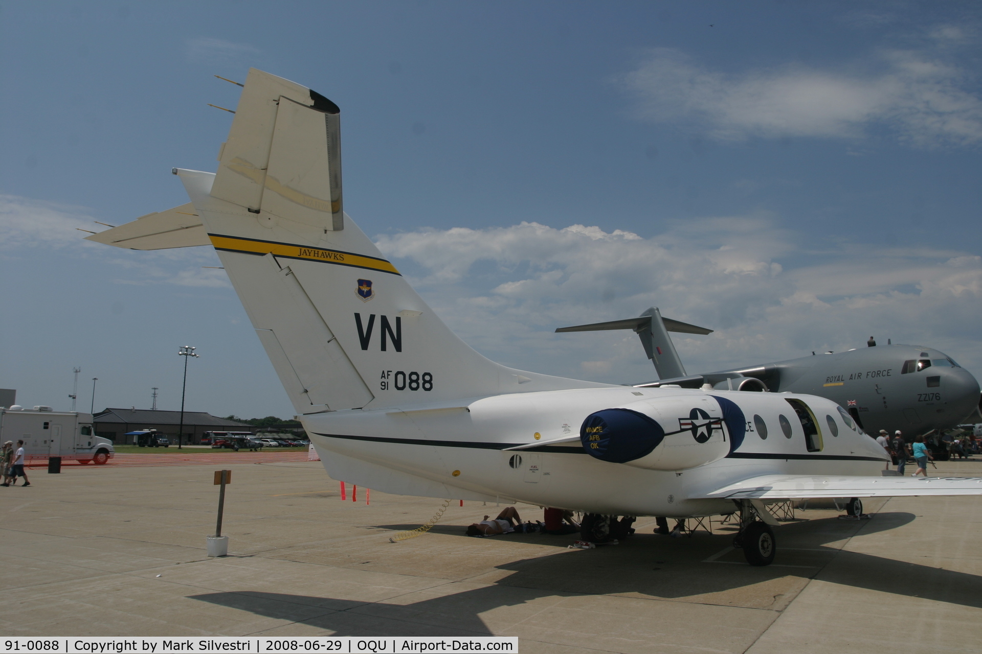 91-0088, 1991 Beechcraft T-1A Jayhawk C/N TT-29, Quonset Point 2008