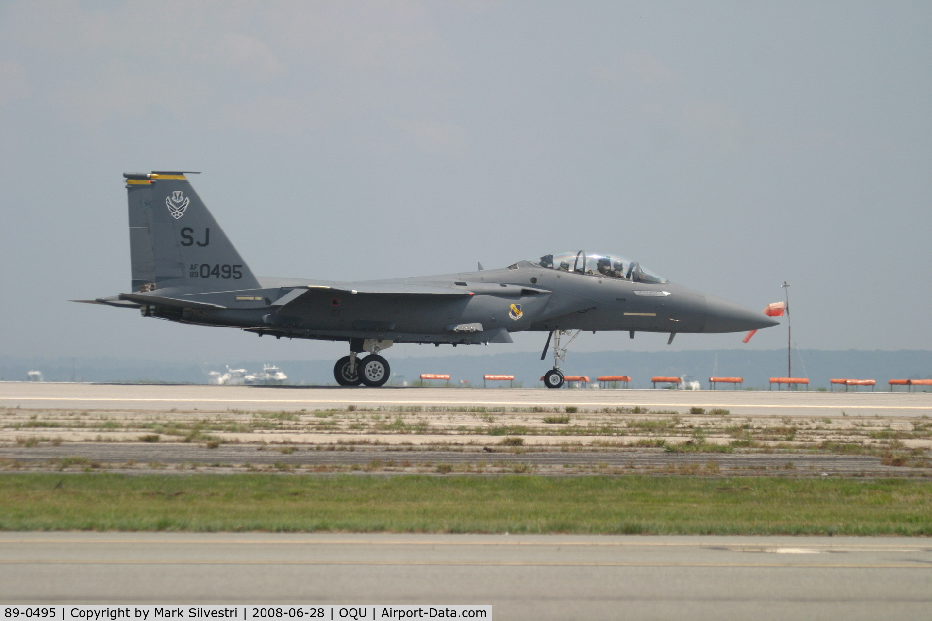 89-0495, 1989 McDonnell Douglas F-15E Strike Eagle C/N 1142/E117, Quonset Point 2008