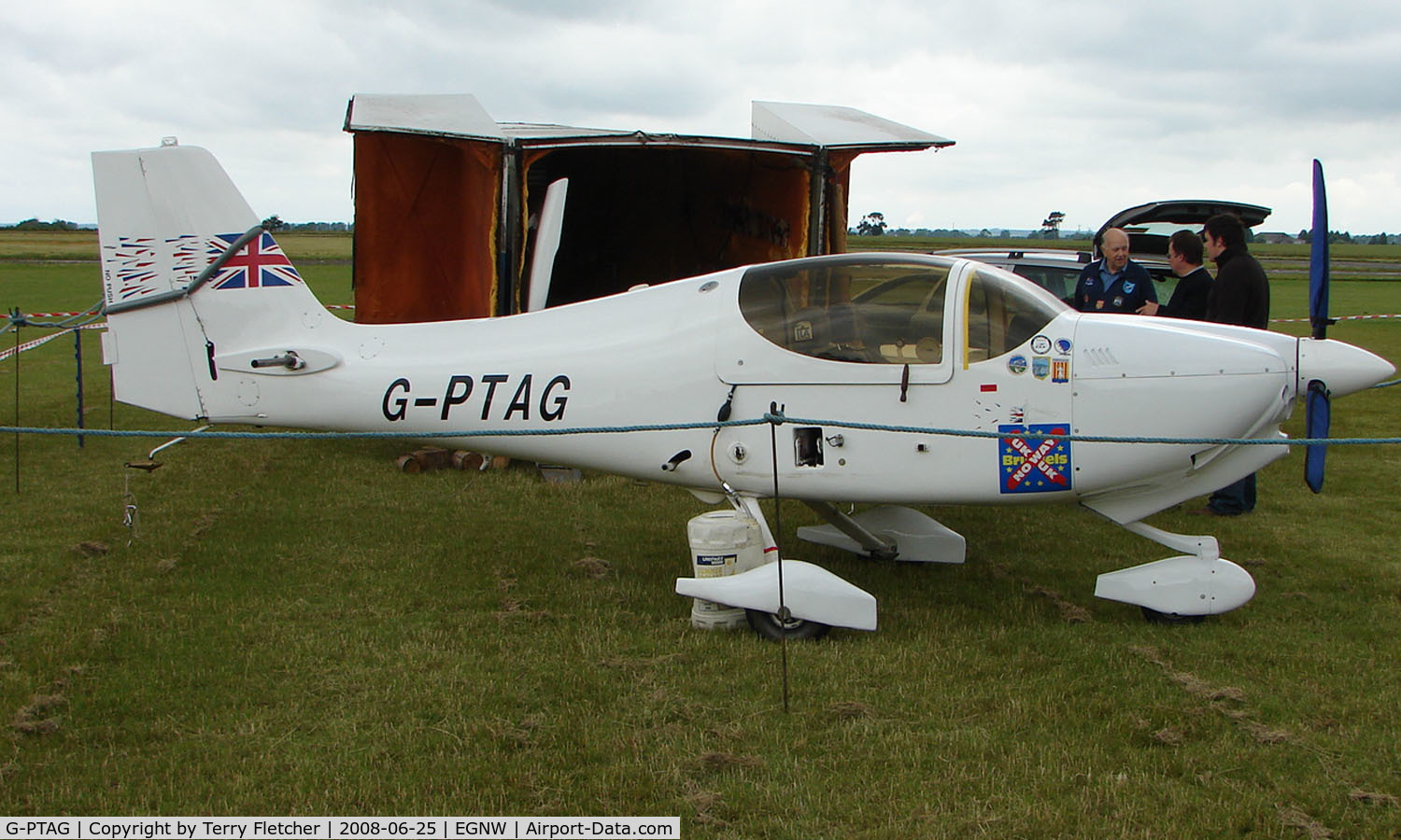G-PTAG, 2000 Europa Tri-Gear C/N PFA 247-13121, Europa at Wickenby Wings and Wheels 2008