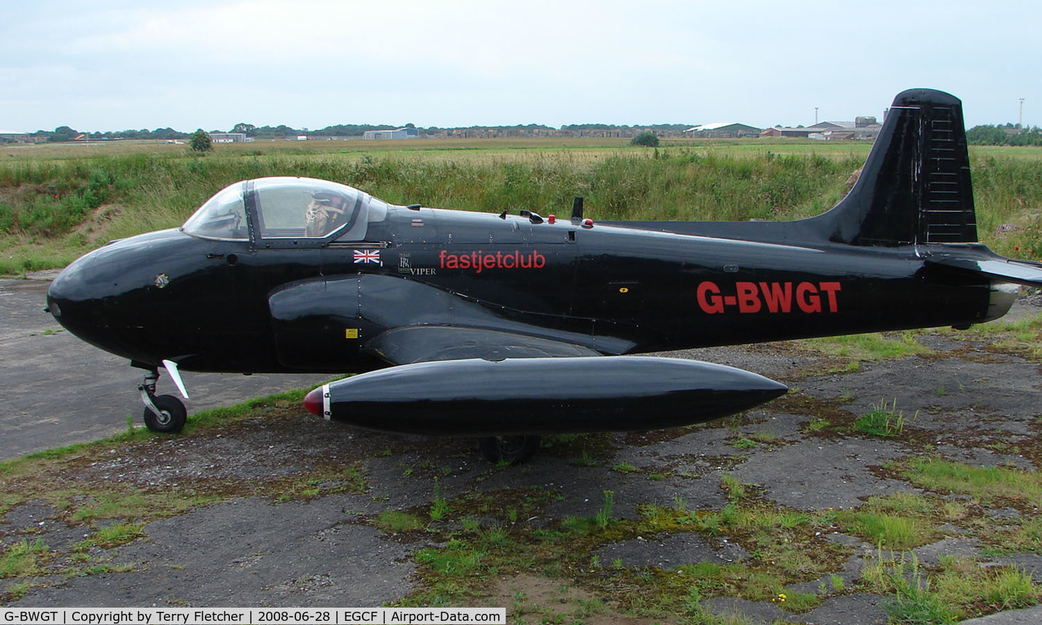 G-BWGT, 1963 BAC 84 Jet Provost T.4 C/N PAC/W/21624, Civil registered Jet Provost ex XR679 at Sandtoft