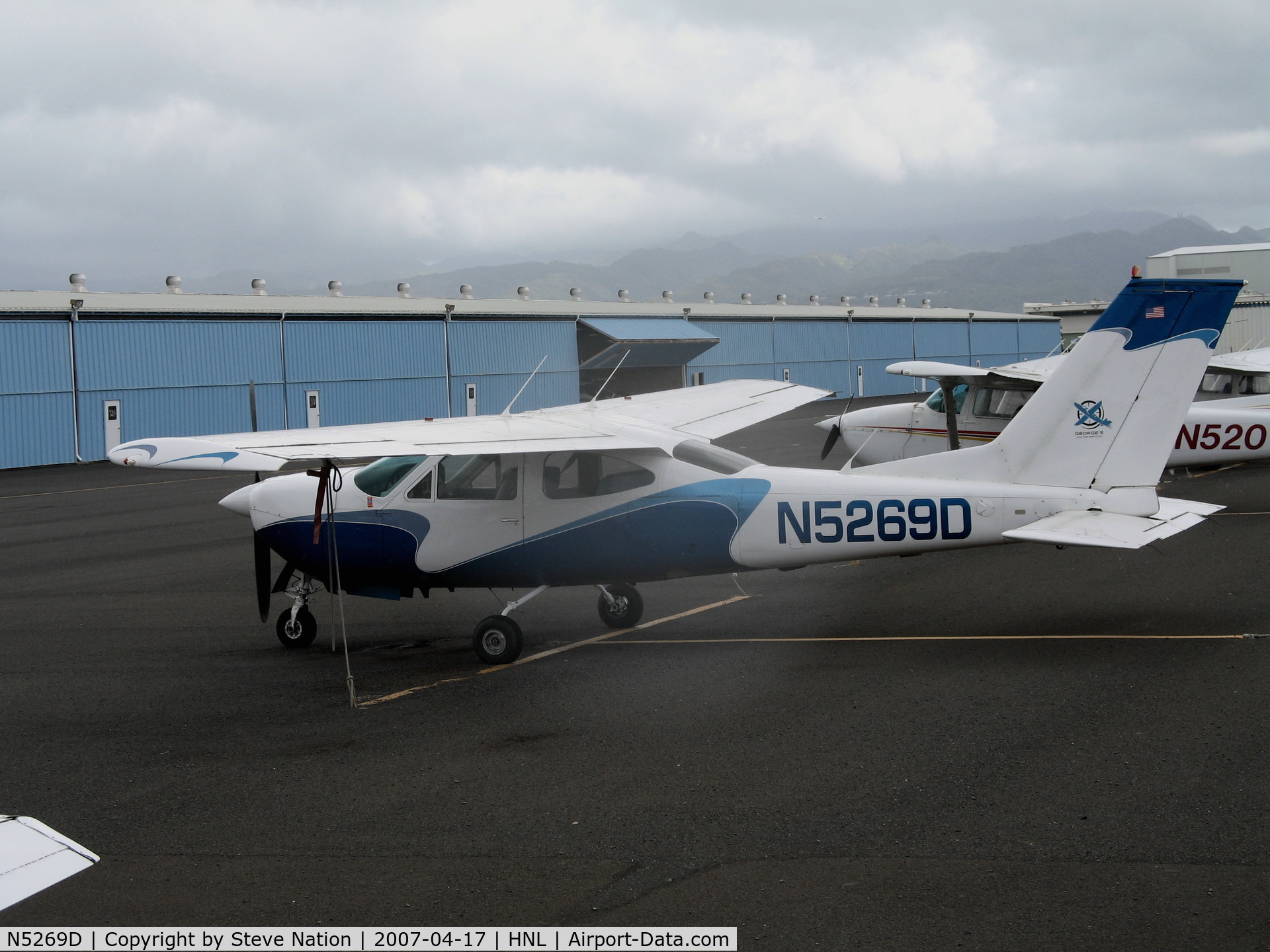 N5269D, 1977 Cessna 177RG Cardinal C/N 177RG1249, George's (Air Service) 1977 Cessna 177RG @ Honolulu, HI