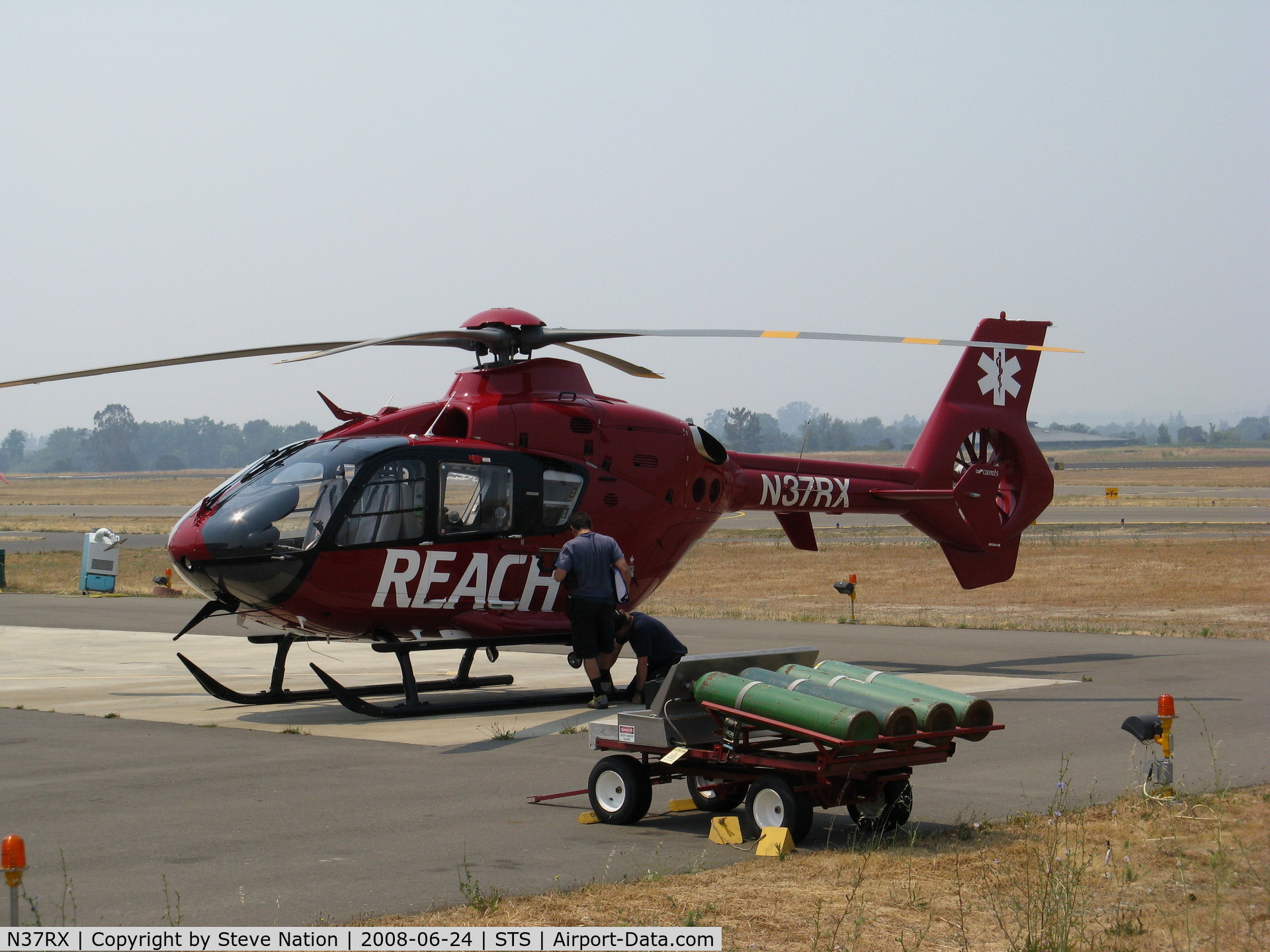 N37RX, 2007 Eurocopter EC-135P-2+ C/N 0646, REACH medevac Eurocopter Deutschland Gmbh EC 135 P2+ @ Santa Rosa, CA