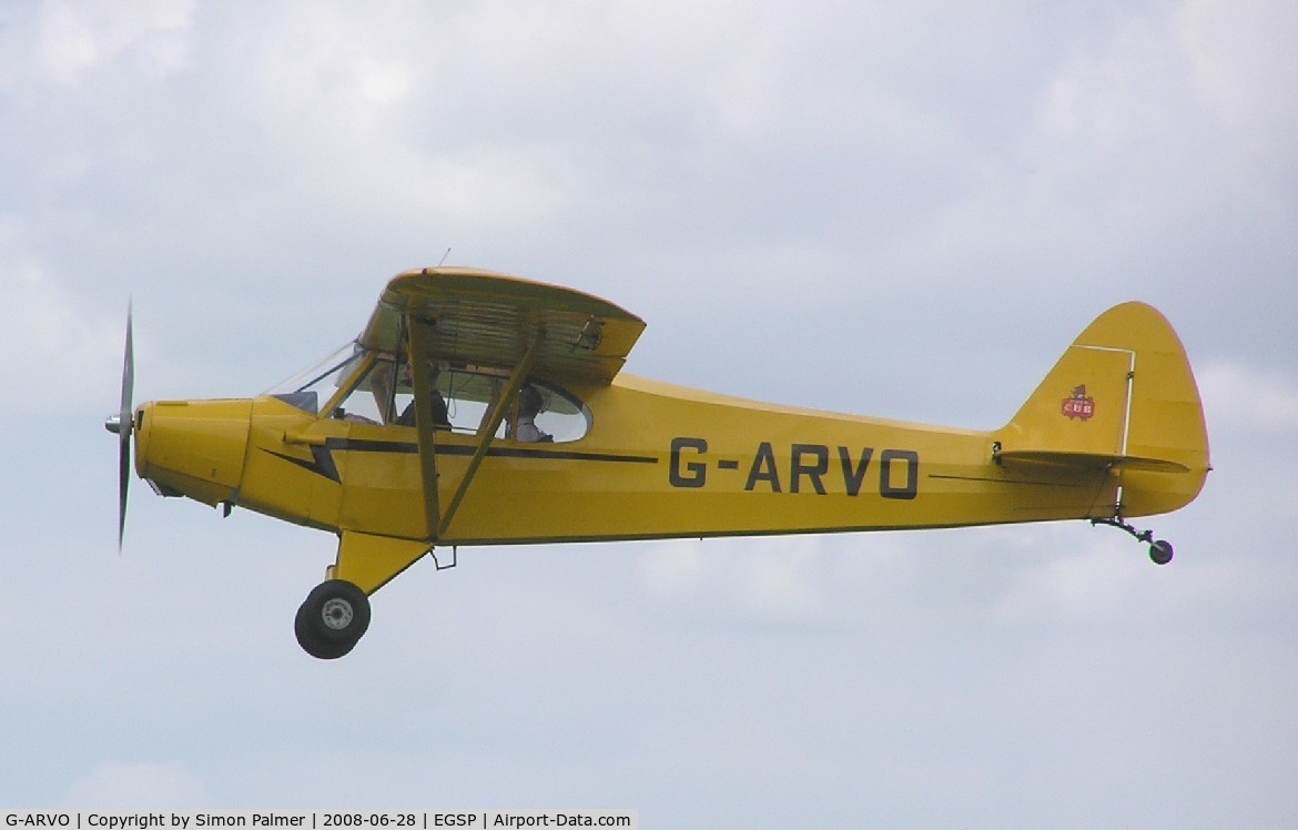 G-ARVO, 1960 Piper PA-18-95 Super Cub C/N 18-7252, Super Cub based at Sibson