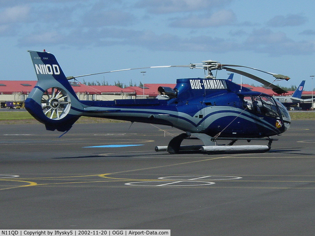 N11QD, 2001 Eurocopter EC-130B-4 (AS-350B-4) C/N 3363, N11QD EC-130 BLUE HAWAIIAN