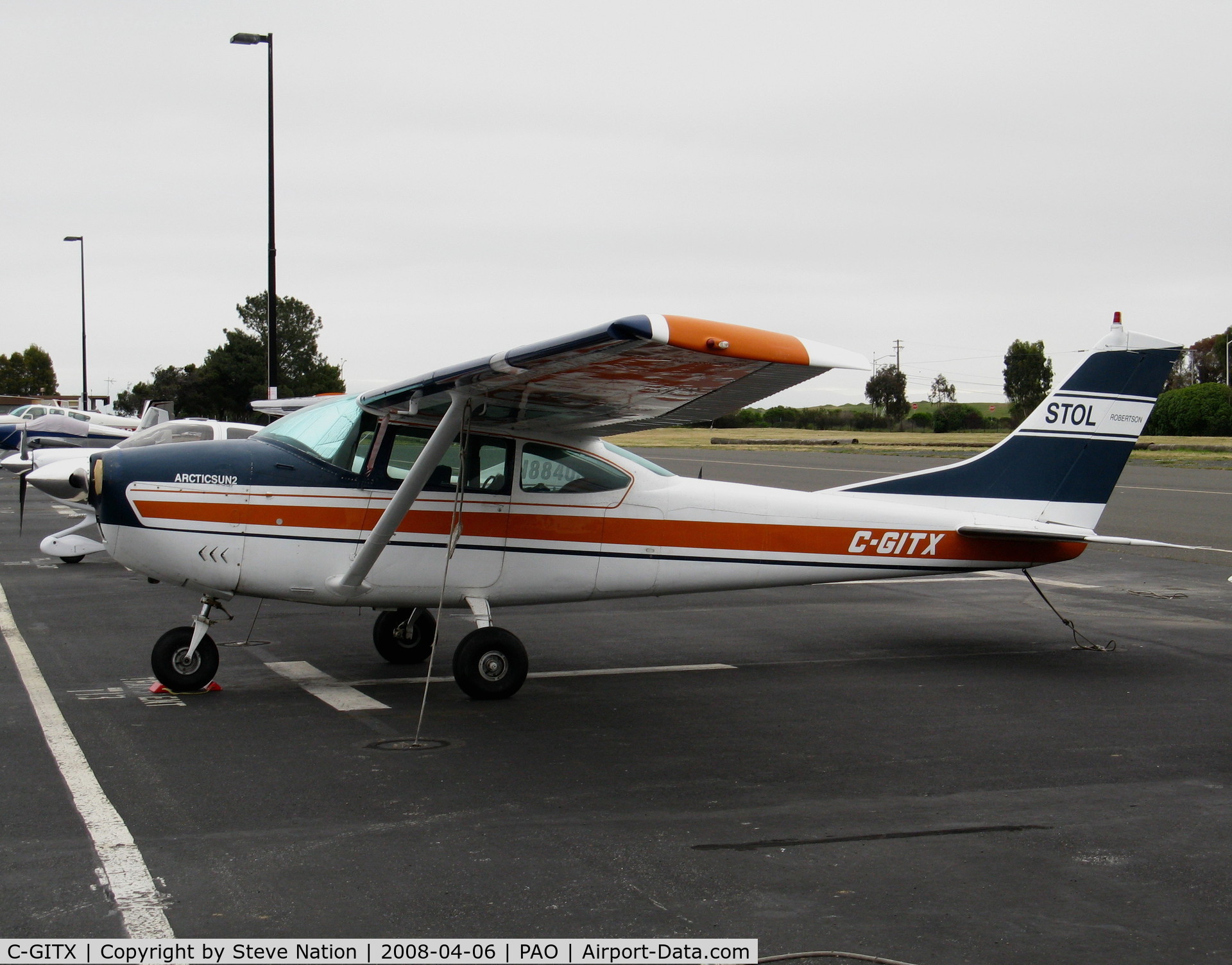 C-GITX, 1965 Cessna 182H Skylane C/N 18255854, 1965 Cessna 182H 'ArtcicSun2' STOL @ Palo Alto, CA