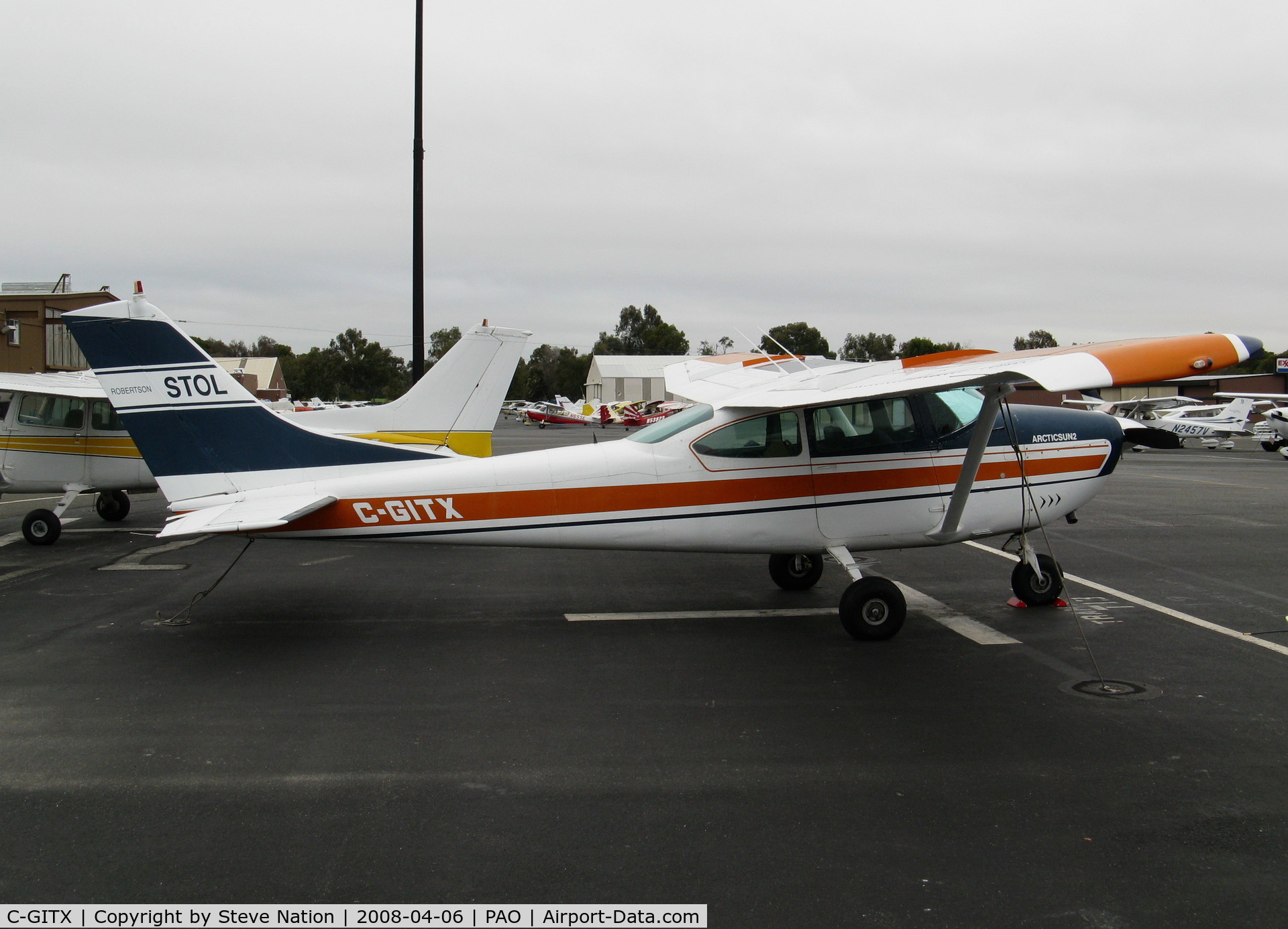 C-GITX, 1965 Cessna 182H Skylane C/N 18255854, 1965 Cessna 182H 'ArtcicSun2' STOL @ Palo Alto, CA