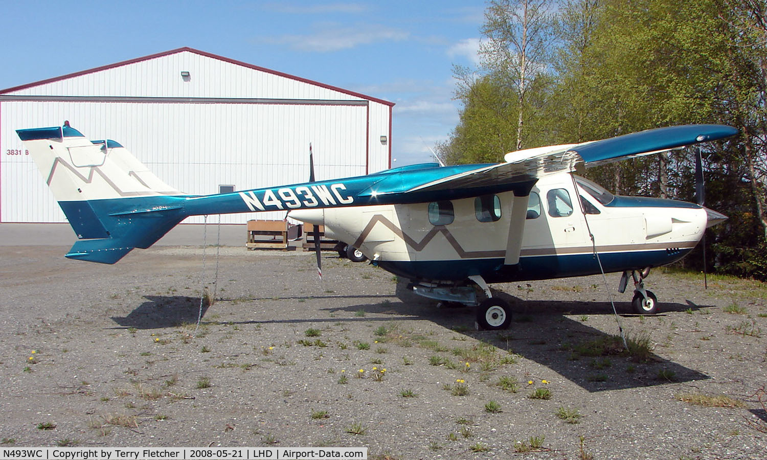 N493WC, 1973 Cessna T337G Turbo Super Skymaster C/N P3370090, 1973 Cessna T337G at Lake Hood