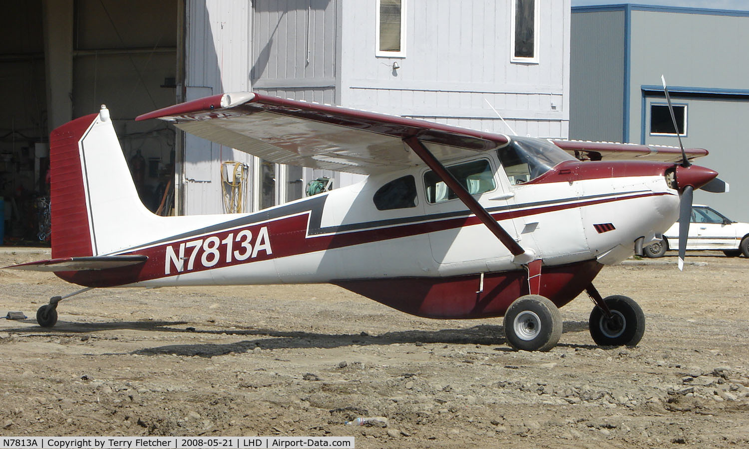 N7813A, 1956 Cessna 180A C/N 32710, 1956 Cessna 180a at Lake Hood
