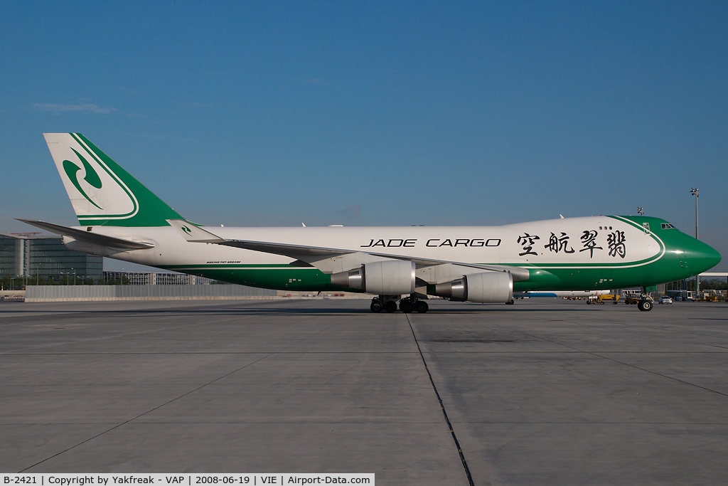 B-2421, 2007 Boeing 747-4EVF/ER/SCD C/N 35169, Jade Cargo Boeing 747-400