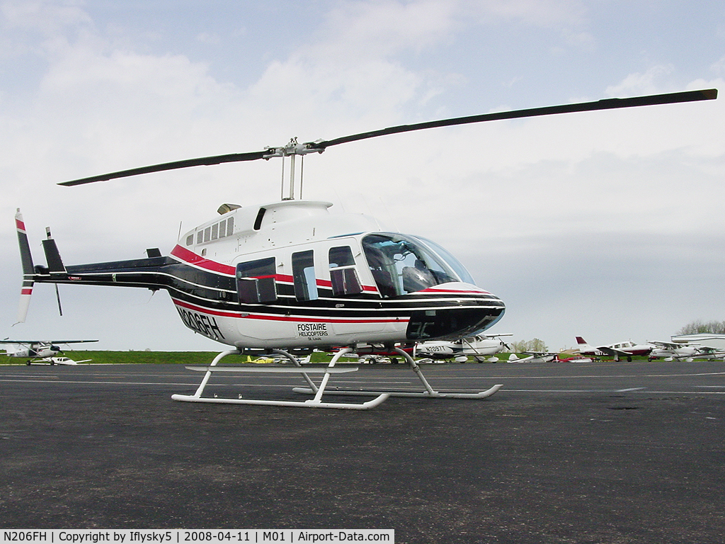 N206FH, 1979 Bell 206L-1 LongRanger II C/N 45322, N206FH BELL 206L visiting M01