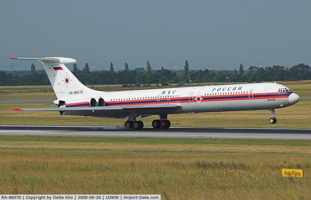 RA-86570, 1996 Ilyushin Il-62M C/N 1356344, MCHS Rossii - State Unitary Air Enterprise