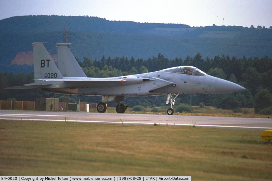 84-0020, McDonnell Douglas F-15C Eagle C/N 0930/C323, 36th Tactical Fighter Wing