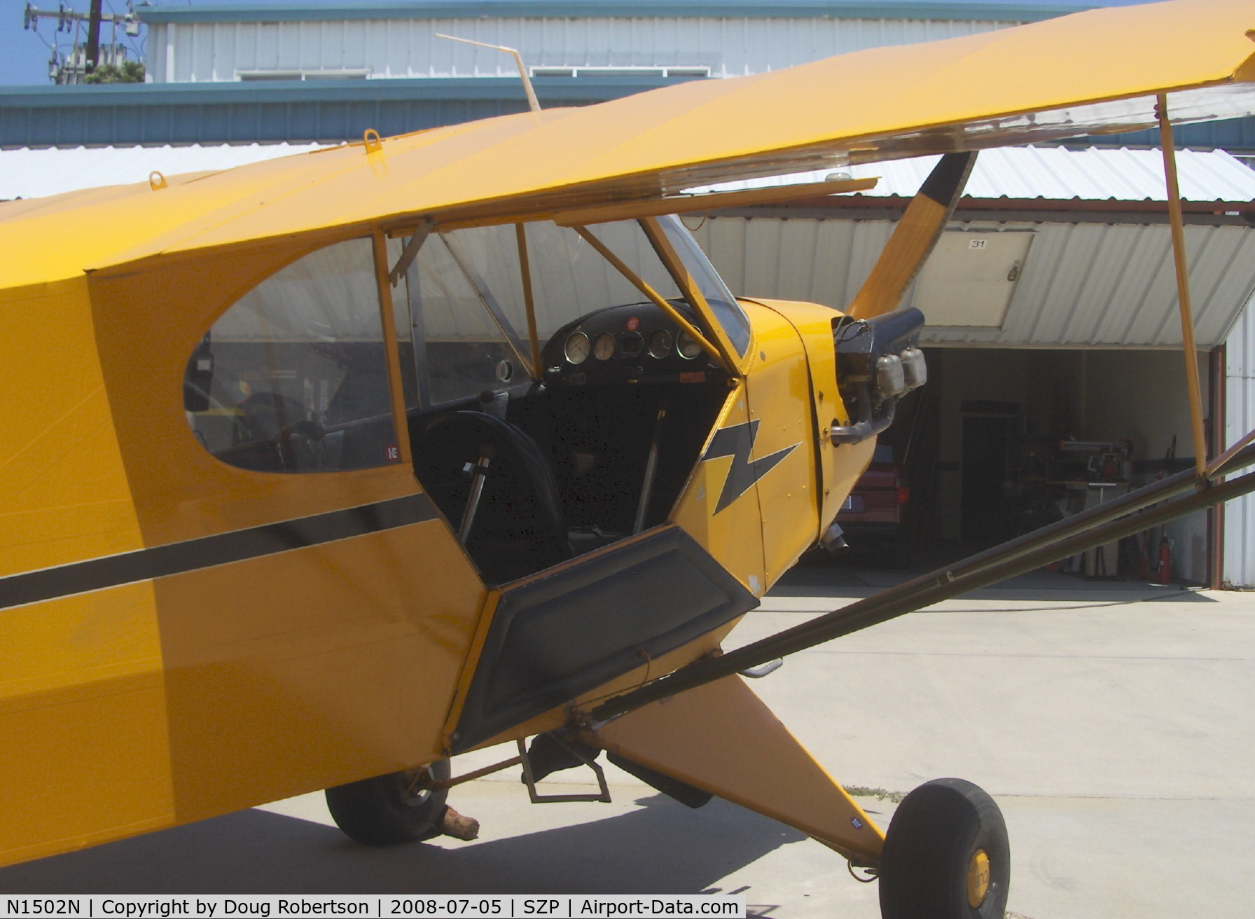 N1502N, 1947 Piper J3C-65 Cub Cub C/N 23032, 1947 Piper J3C-65 CUB, Continental A&C65 65 Hp, panel