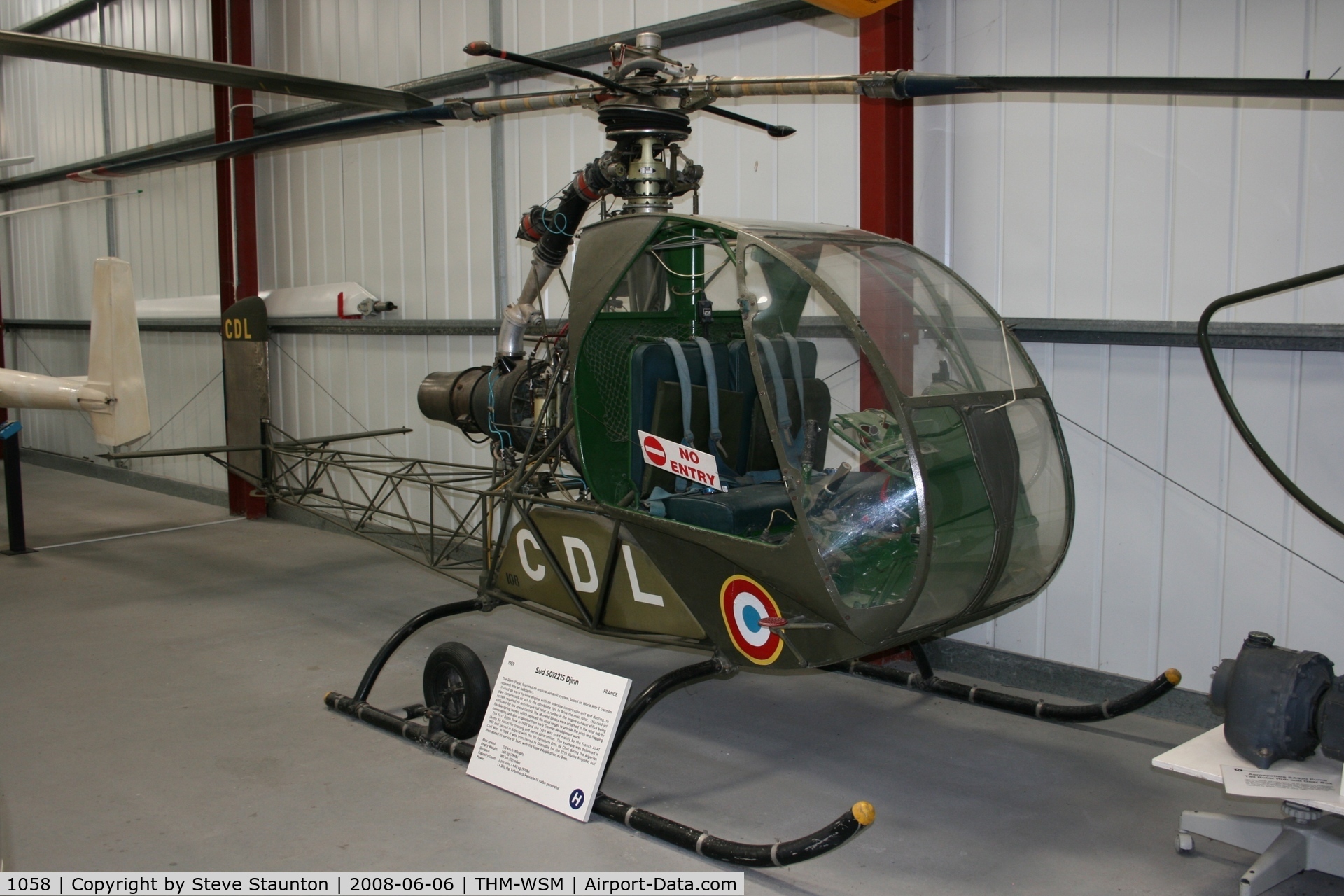 1058, 1959 Sud Ouest SO.1221 Djinn C/N FR108, Taken at the Helicopter Museum (http://www.helicoptermuseum.co.uk/)