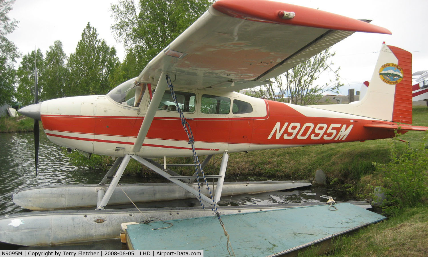 N9095M, 1971 Cessna 180H Skywagon C/N 18052195, Cessna 180H at Lake Hood