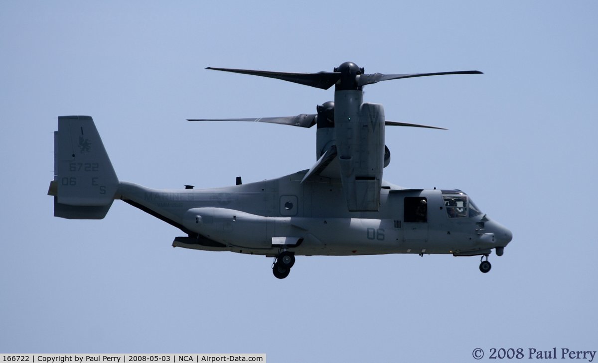 166722, Bell-Boeing MV-22B Osprey C/N D0091, Profile in the hover