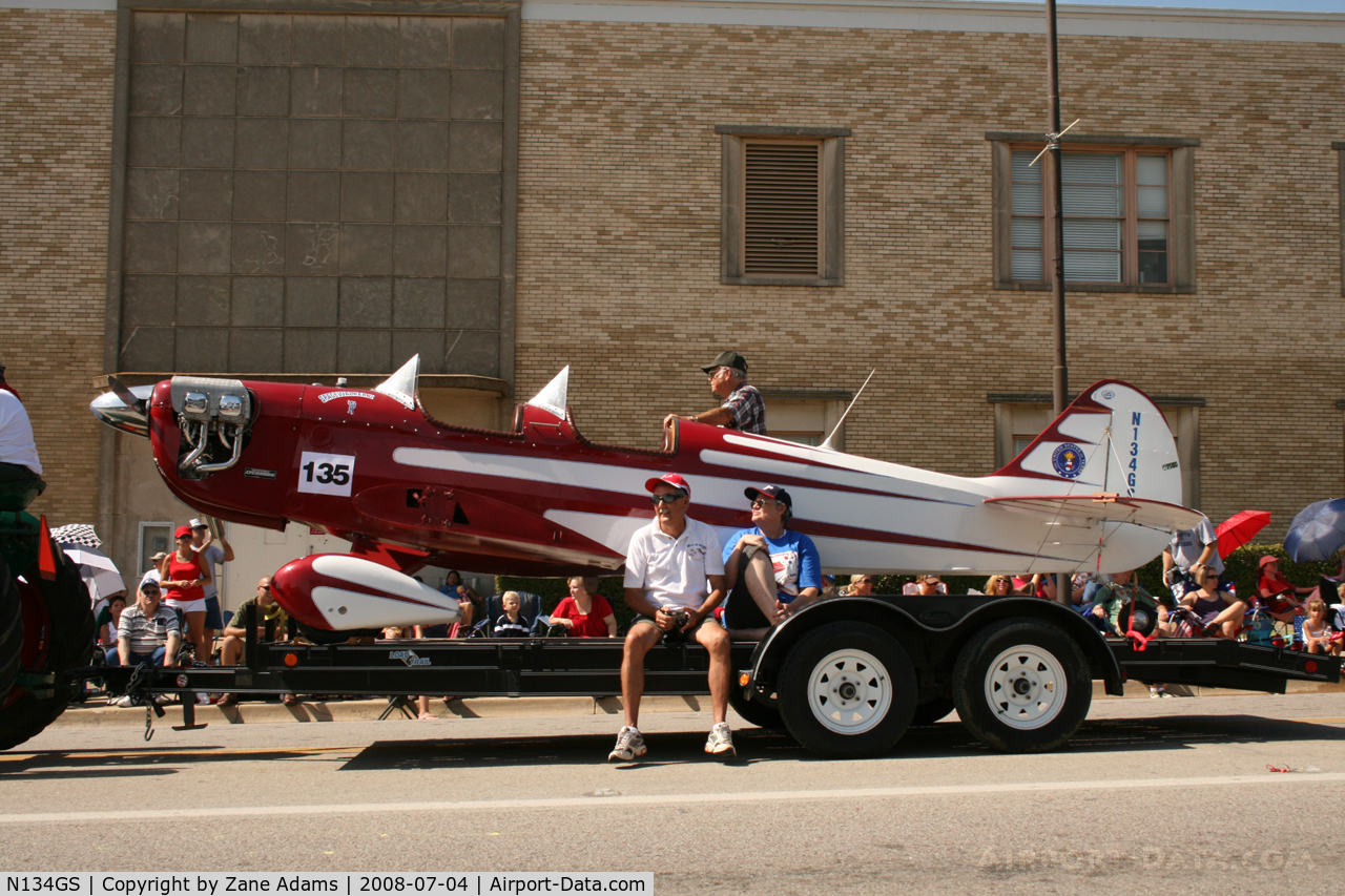 N134GS, Warner Spacewalker II C/N WR-296-S-149, At the Arlington, TX 4th of July Parade - Local EAA Chapter entry