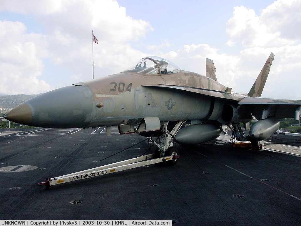 UNKNOWN, , US Navy FA-18C on the USS Nimitz in Pearl Harbor