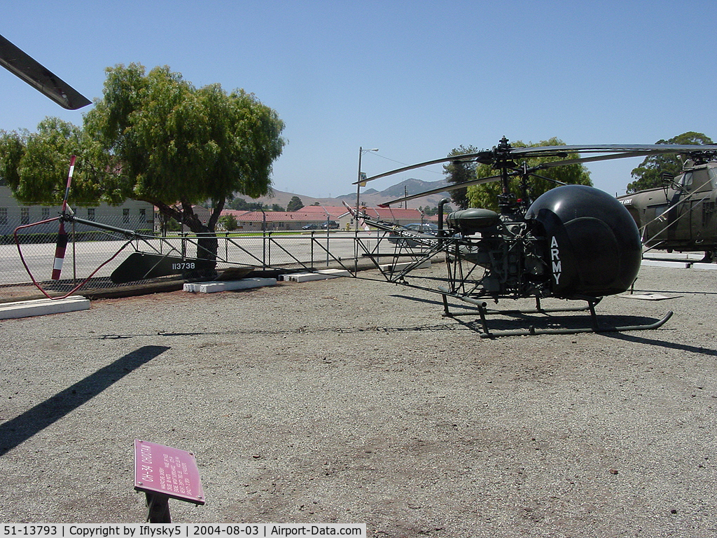 51-13793, Bell OH-13E Sioux C/N 379, OH-13A California Army National Guard @ Camp Roberts