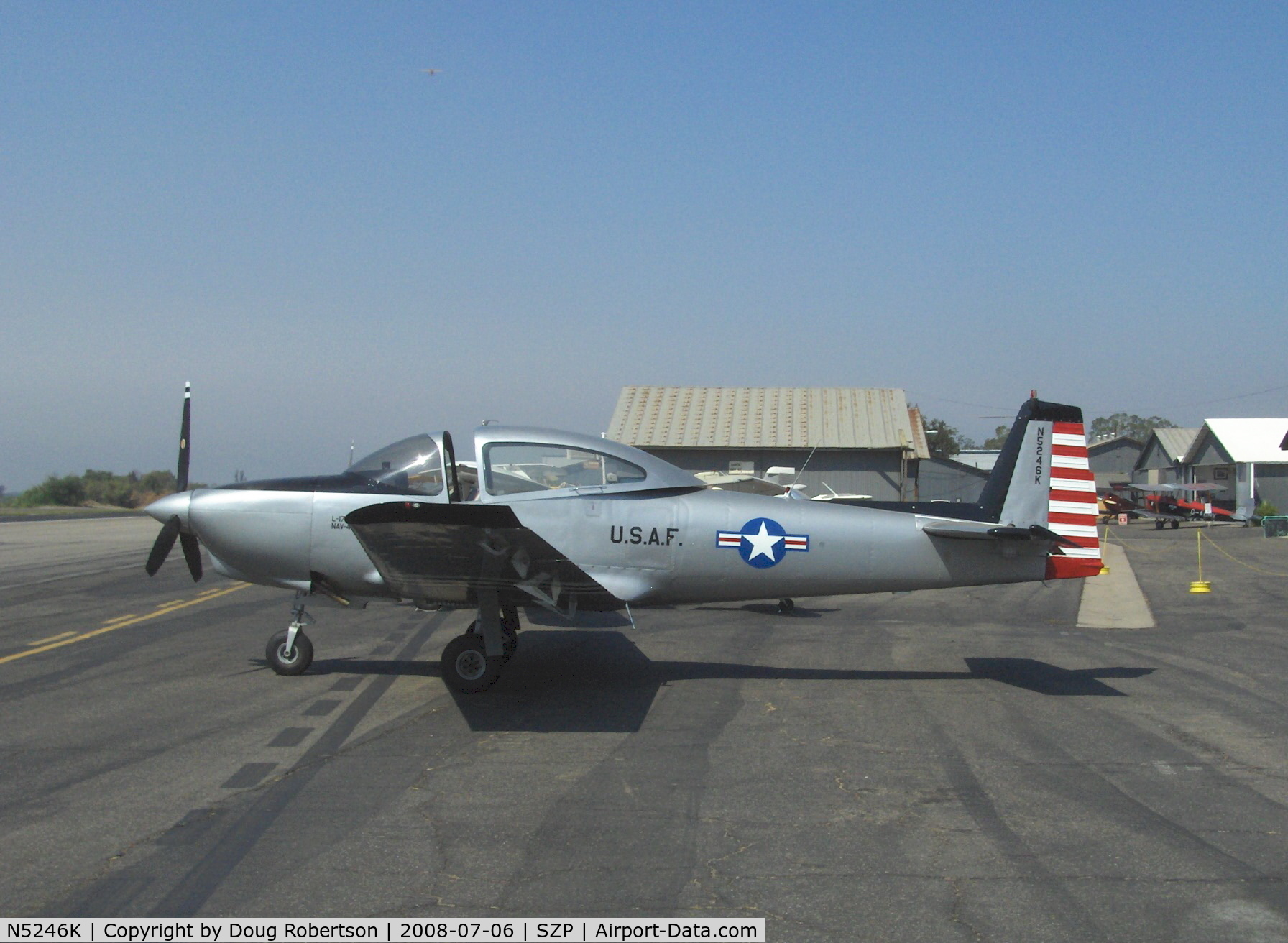 N5246K, 1950 Ryan Navion B C/N NAV-4-2146B, 1950 Ryan NAVION B as Korean War L-17, Lycoming GO-435 C&D 260 Hp