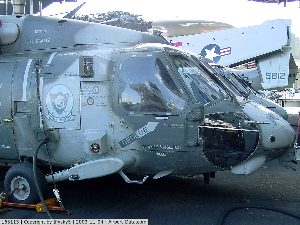 165113, Sikorsky HH-60H Rescue Hawk C/N 70-1951, USN SH-60 HS-6 camo paint