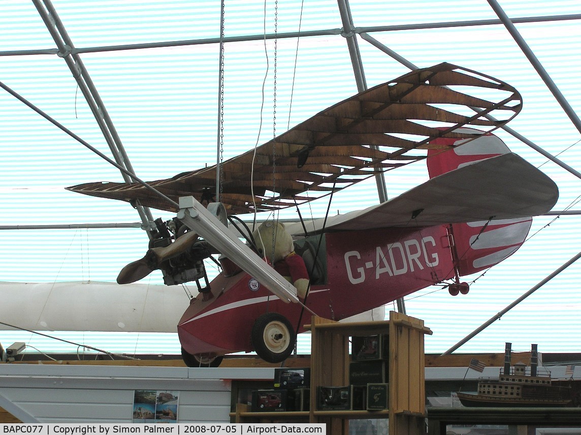 BAPC077, 1974 Mignet HM.14 Pou-du-Ciel C/N BAPC.077, Mignet Pou-du-Ciel in Lower Stondon museum