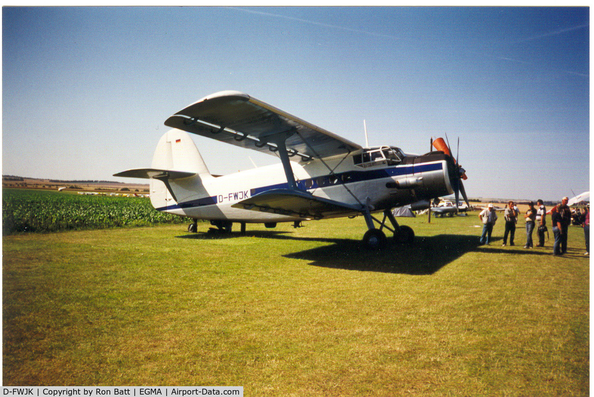 D-FWJK, 1973 Antonov An-2TD C/N 1G142-34, This aircraft along with many other visitors came for one of the Duxford shows