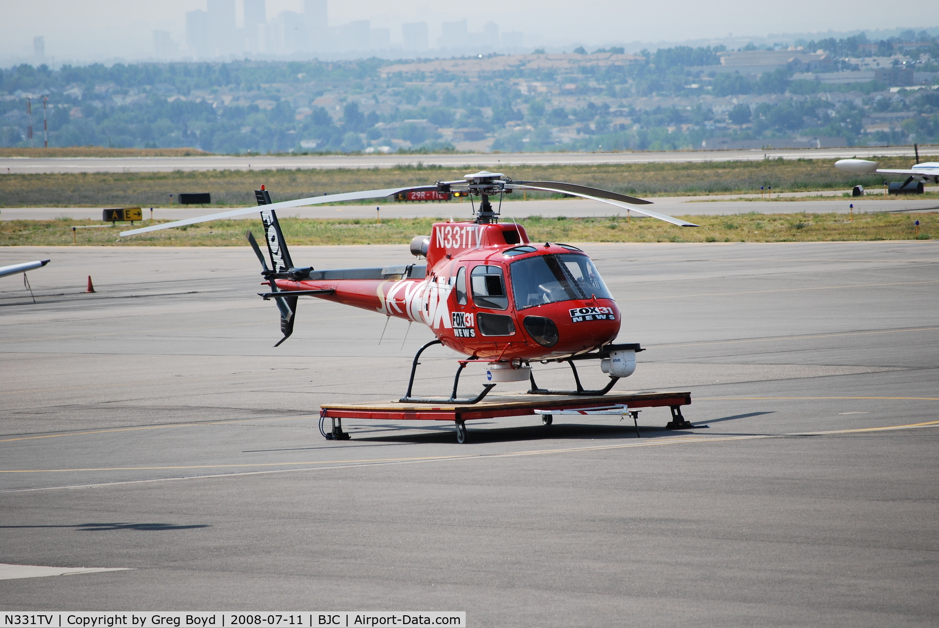 N331TV, 2003 Eurocopter AS-350B-3 Ecureuil Ecureuil C/N 3731, On the pad...