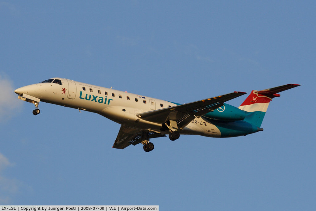 LX-LGL, 2005 Embraer ERJ-135LR (EMB-135LR) C/N 14500893, Embraer EMB-135LR (ERJ-135LR)