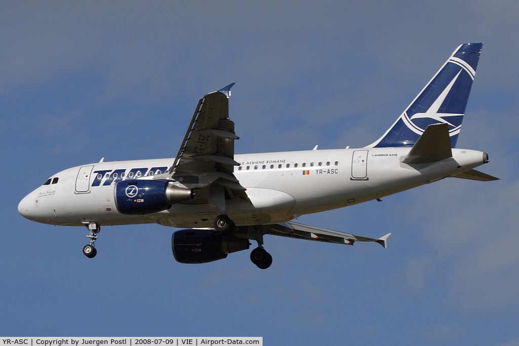 YR-ASC, 2007 Airbus A318-121 C/N 3220, Tarom Airbus A318-111