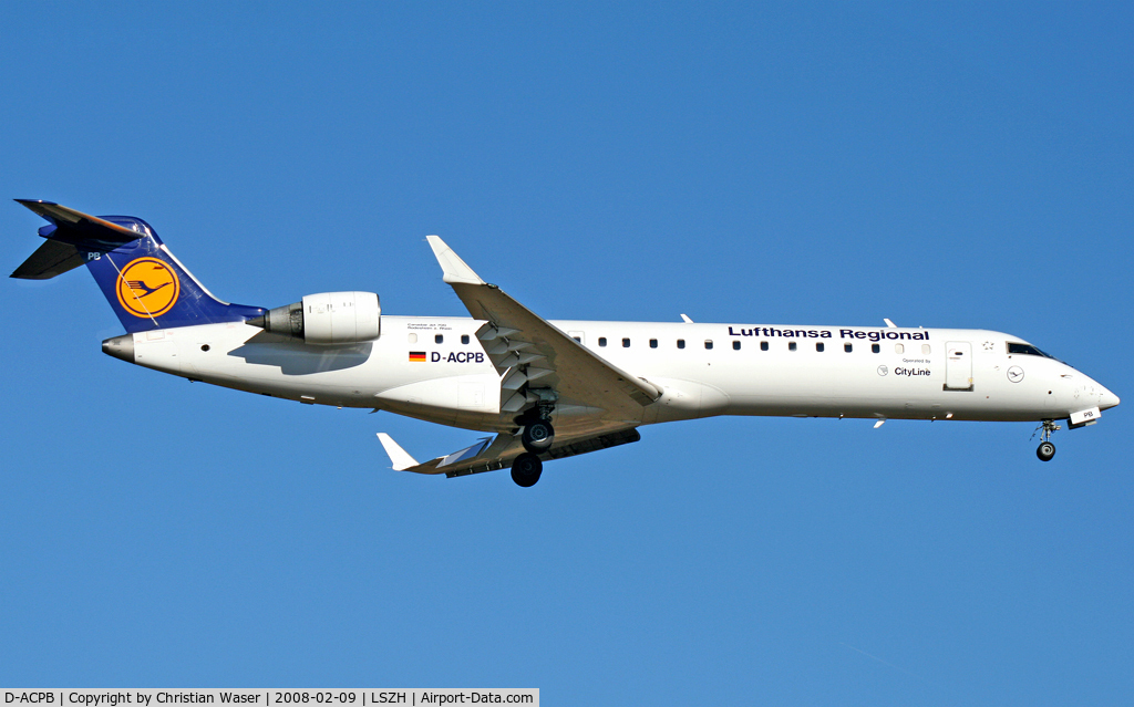 D-ACPB, 2001 Canadair CRJ-701ER (CL-600-2C10) Regional Jet C/N 10013, Lufthansa Regional