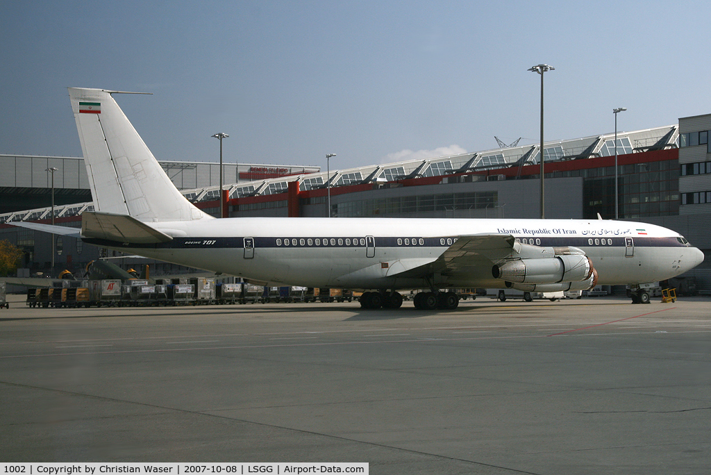 1002, 1974 Boeing 707-3J9C C/N 20832, Iran Air Force