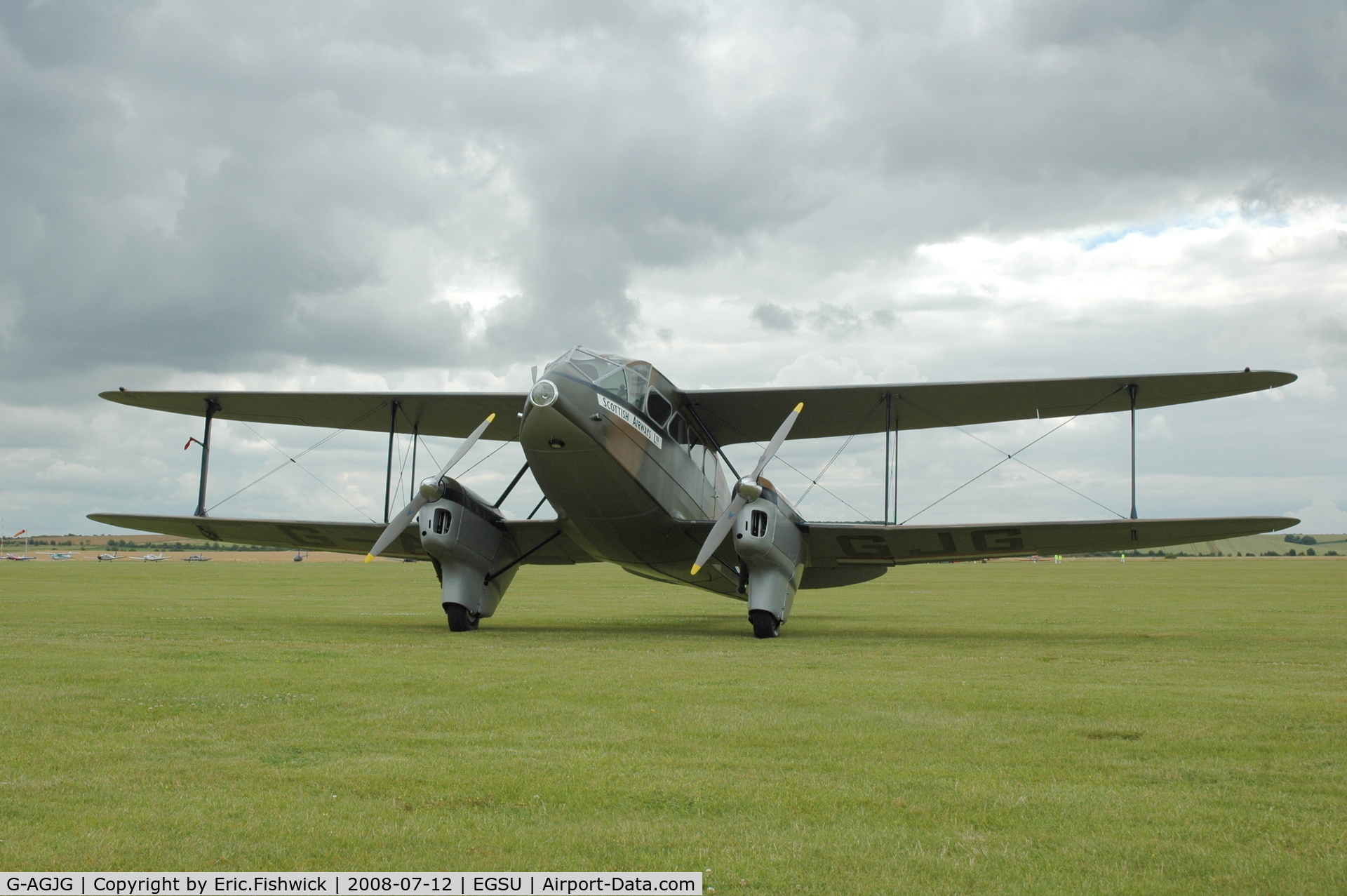 G-AGJG, 1941 De Havilland DH-89A Dominie/Dragon Rapide C/N 6517, 3. X7344 at Duxford