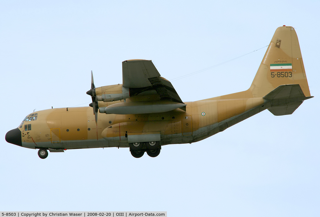 5-8503, Lockheed C-130E Hercules C/N 382-4276, Iran Air Force