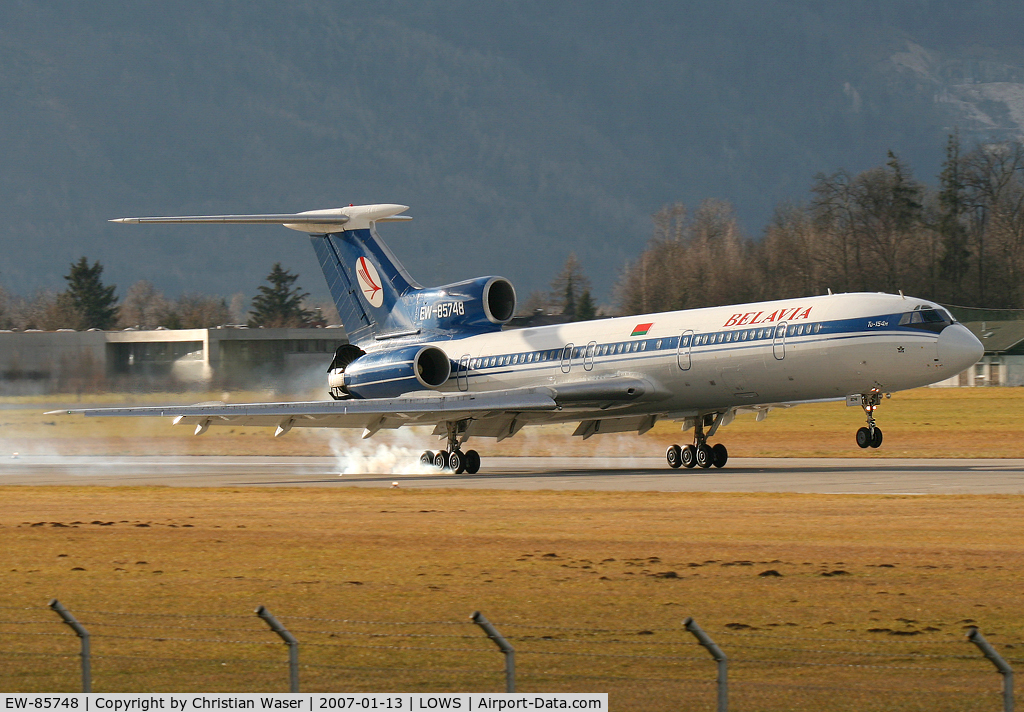 EW-85748, 1992 Tupolev Tu-154M C/N 92A924, Belavia
