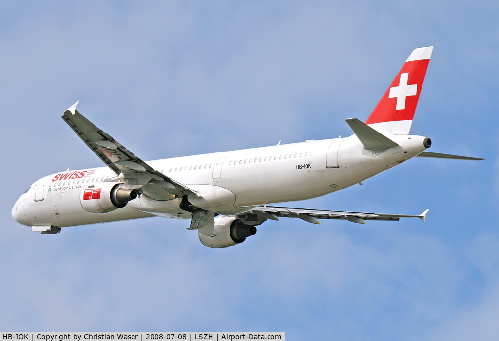 HB-IOK, 1999 Airbus A321-111 C/N 987, Swiss