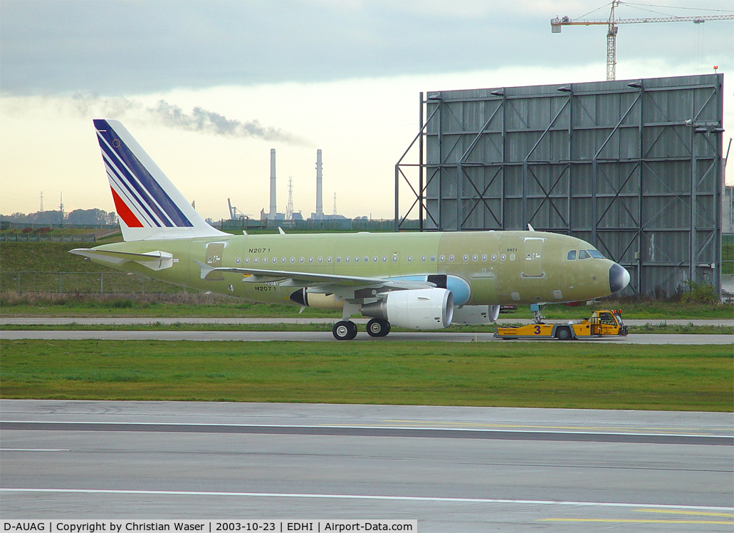 D-AUAG, 2002 Airbus A318-111 C/N 2071, Air france