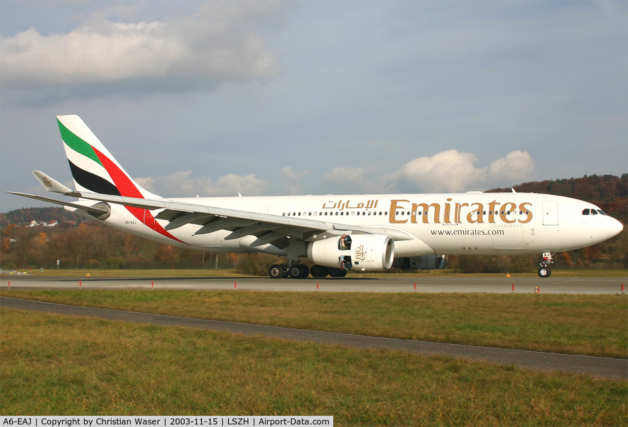 A6-EAJ, 2002 Airbus A330-243 C/N 451, Emirates