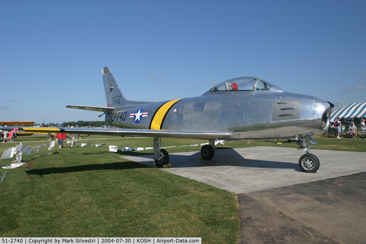 51-2740, 1951 North American F-86E Sabre C/N 172-23, Oshkosh 2004