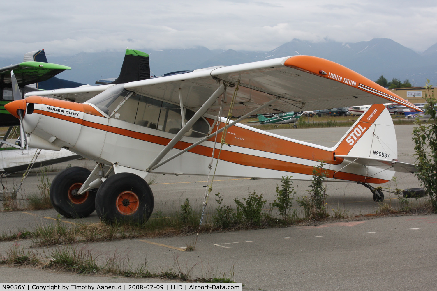 N9056Y, 1980 Wag-Aero Super CUBy C/N 0001, General Aviation parking area at Anchorage