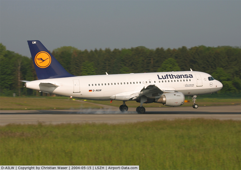 D-AILW, 1998 Airbus A319-114 C/N 853, Lufthansa