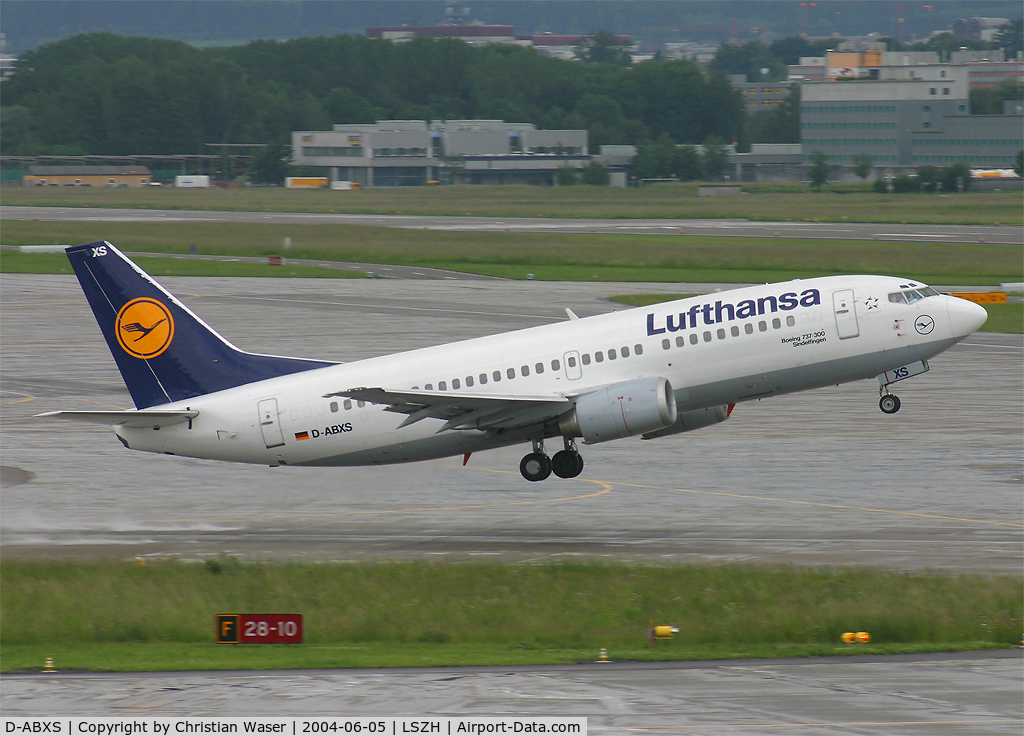 D-ABXS, 1988 Boeing 737-330 C/N 24280, Lufthansa