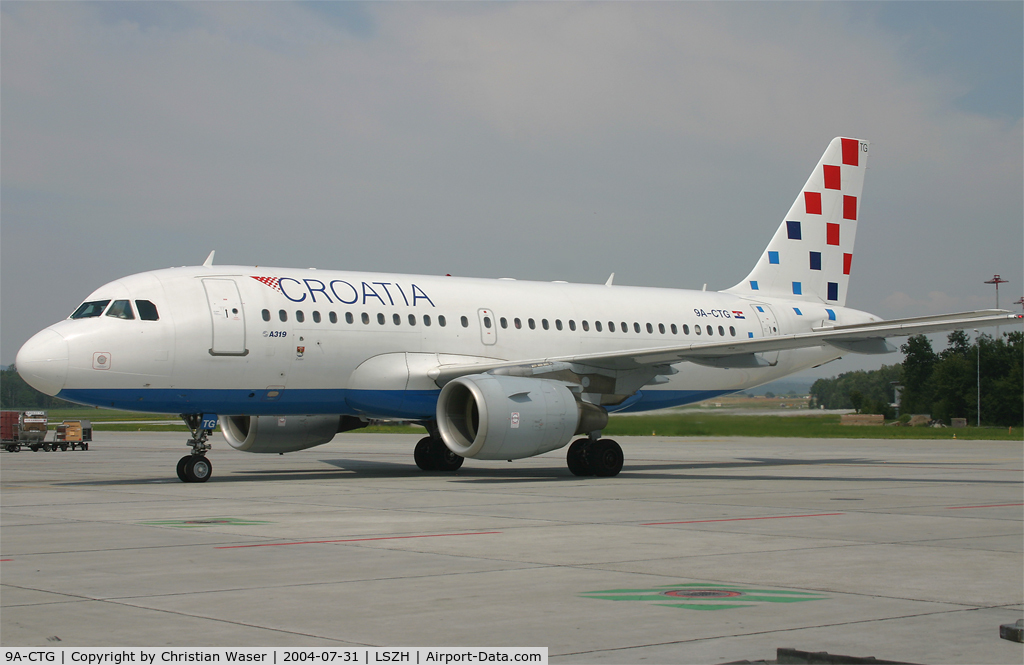 9A-CTG, 1998 Airbus A319-112 C/N 767, Croatia