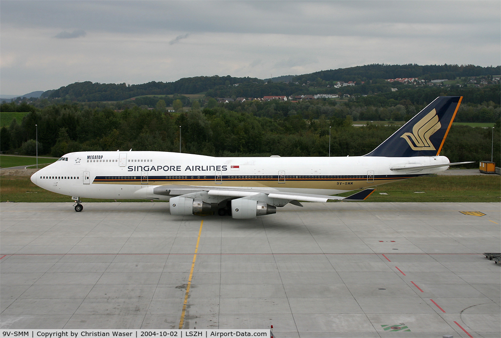 9V-SMM, 1992 Boeing 747-412 C/N 26547, Singapore Airlines