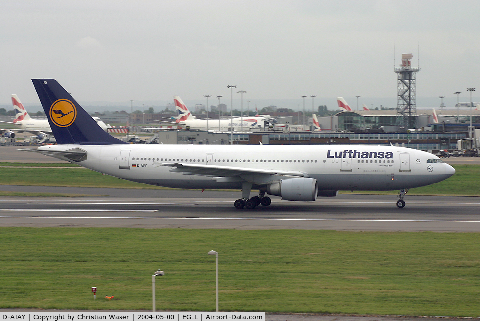 D-AIAY, 1990 Airbus A300B4-605R C/N 608, Lufthansa