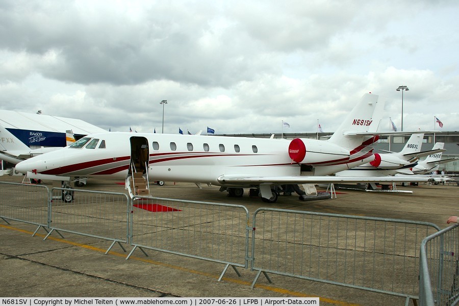 N681SV, 2007 Cessna 680 Citation Sovereign C/N 680-0117, Bourget Airshow 2007