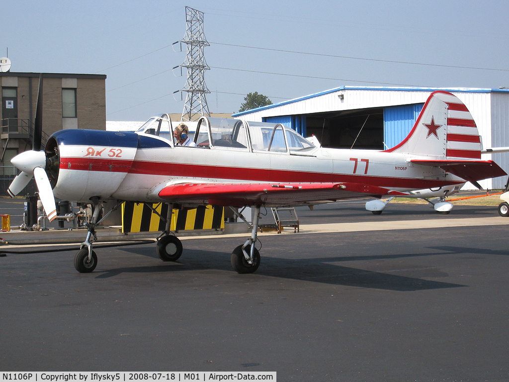 N1106P, 1984 Yakovlev Yak-52 C/N 844411, N1106P YAKOVLEV 52